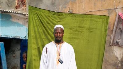 Marabout Aliou Sow in the Makhana district of Saint-Louis, Senegal.