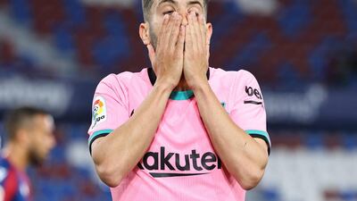 Jordi Alba, 6 - Sliced a 28th minute volley wide after Messi set him up. Got forward and crossed, but effectively countered by an impressive Levante. AFP