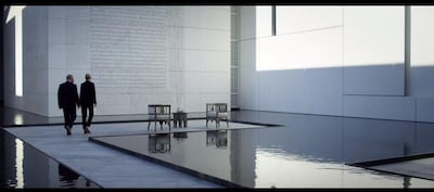 The inside of Louvre Abu Dhabi is visible in the '6 Underground' trailer. YouTube / Netflix