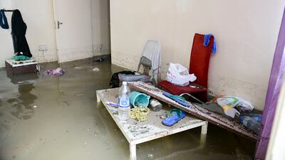 Abdelbasit Hassan's home and car (not pictured) were damaged by the heavy rainfall in Kalba. Khushnum Bhandari / The National