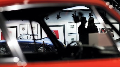 The Porsche Heritage Museum at the company's new North American headquarters, dubbed the Porsche Experience Centre. David Goldman/AP