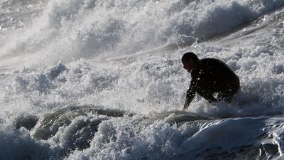 As Storm Eleanor battered France, not all heeded safety advice to stay away from coastal areas / AFP PHOTO / BORIS HORVAT