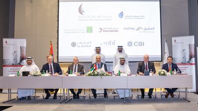 Dignitaries during the signing ceremony of ‘Credit Guarantee Scheme’ for SMEs on Monday. Courtesy: EDB