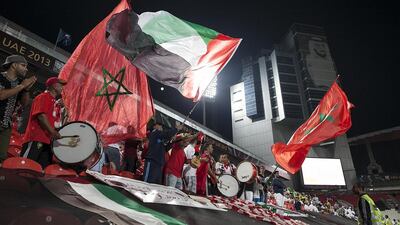 UAE drummers create a carnival atmosphere in Abu Dhabi.