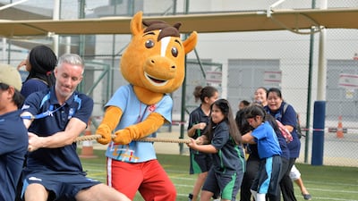 Tug of War Event. Photo: Mathew Thomas Gems Wellington Academy Silicon Oasis