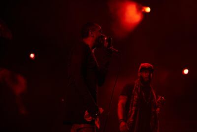 Black Star L-R Mos Def and Talib Kweli perform at Sole DXB at Dubai Design District on December 7, 2019. Picture by Farel Bisotto