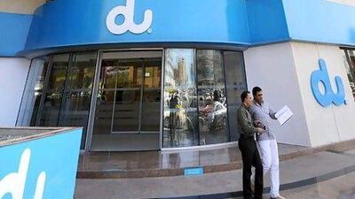 Du advanced 1.2 per cent to Dh3.22. Charles Crowell for The National