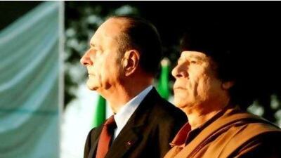 Jacques Chirac, left, who was then the French president, with Muammar Qaddafi on November 24, 2004 in Tripoli, the first visit by a French head of state since 1951.