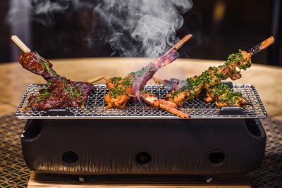 Anticuchos at Coya. Courtesy Coya