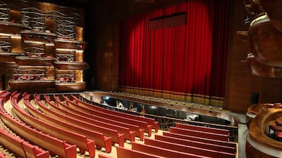 The Dubai Opera will lift its curtain with a performance by Opera star Plácido Domingo on August 31. Pawan Singh / The National