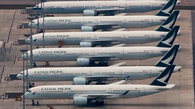 Stricter Covid-19 quarantine requirements have left Cathay Pacific without enough pilots for all its flights. AP