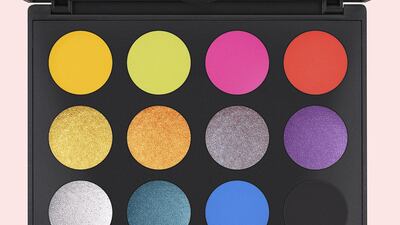 Bright colours: Art Library eye palette, Dh209, Mac Cosmetics. Photo: Mac
