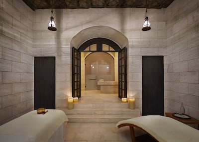 There are two dedicated hammam spaces in the resort's extensive spa. Photo: Six Senses Zighy Bay