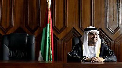 Chief Justice Shehab al Hammadi at the Federal Supreme Court in Abu Dhabi.