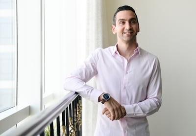 Khaled Saadi began tutoring after his construction business went under. Khushnum Bhandari / The National