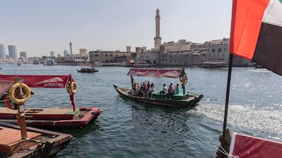 Abras transport people and materials between the two shores of Dubai Creek. All photos: Antonie Robertson / The National