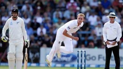 Stuart Broad took six for 51 for England.