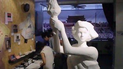 A replica of the Goddess of Democracy forms the centrepiece of a new museum marking the 1989 protests.