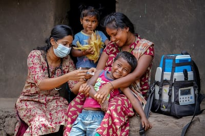 An initiative launched by the Zayed Sustainability Prize has established solar-powered health centres in India. Photo: Wam