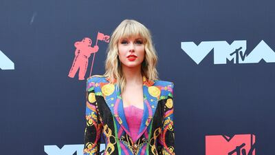 Taylor Swift arrives at the MTV Video Music Awards on Monday, August 26. AFP