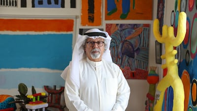 Mohamed Ahmed Ibrahim, one of the UAE's most important artists, will represent the country at the Venice Biennale 2022. Photo by Augustine Paredes / National Pavilion UAE La Biennale Di Venezia