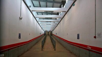 A closed security corridor leading from the Israeli occupied West Bank city of Bethlehem to Jerusalem remains closed on March 6, 2020. AFP
