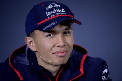 Alexander Albon will make his Red Bull F1 debut in Belgium. AFP