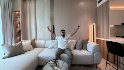 Mohammad Salman Masud, 28, in his new home. Photo: DFRE