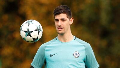 Chelsea's Thibaut Courtois keeps his eye on the ball. John Sibley / Reuters