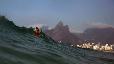 A boy swims in the sea at Ipanema Beach in Rio de Janeiro, Brazil. Pilar Olivares / Reuters