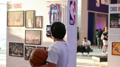 The NBA District returns to Manarat Al Saadiyat ahead of the NBA Games Abu Dhabi. Khushnum Bhandari / The National