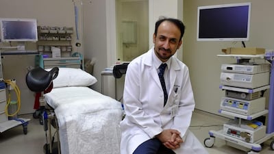 Dr Abdul Al Zarooni at the Sheikh General Khalifa Hospital in Umm Al Quwain. He said the urology department, which he leads, will be another area of excellence in health care. “We are helping our people by providing world-class services next door to their houses,” he said. Antonie Robertson / The National