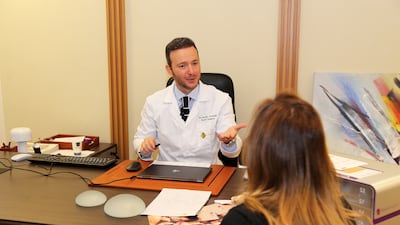 Dr Carmelo Crisafulli is one of the UAE's most renowned plastic surgeons specialising in reconstructive surgery, aesthetic medicine and laser treatments in Dubai. All photos: Pawan Singh / The National