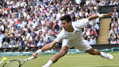 Novak Djokovic beat Federer again to win Wimbledon in 2015. AFP