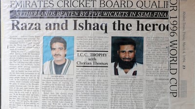 Despite his own predicament, which includes annual trips to the UK for treatment, Mohammed Ishaq says he does his best to help out his former teammate. “Ishaq isn’t just my friend, he is my brother,” Saleem Raza says. Pawan Singh / The National