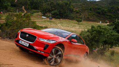 The Jaguar I-Pace electric SUV. Jaguar Land Rover is expanding its spending on electrification. Jaguar
