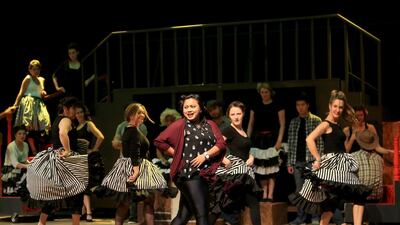 Abu Dhabi Choral group rehearsing of Curtains. Ravindranath K / The National