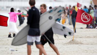 Seas will be rough to very rough in the Arabian Gulf. Chris Whiteoak / The National