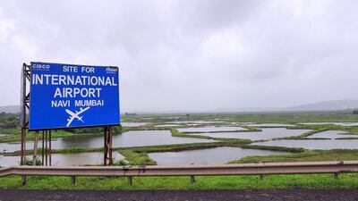 Four bidders have been shortlisted for the Navi Mumbai International Airport building contract. Punit Paranjpe / AFP