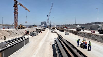 Close to 1,600 workers are completing the key tunnel project. Photo: Dubai RTA