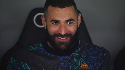 French forward Karim Benzema started the match on the bench. AFP