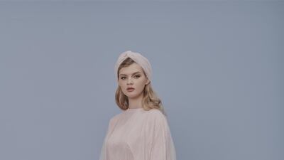 Layered with chiffon, this Rami Al Ali dress is feminine and graceful. Courtesy Rami Al Ali