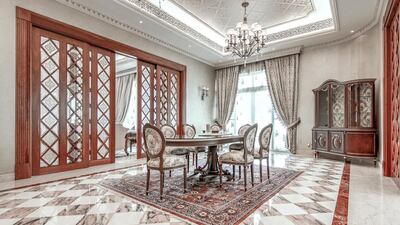 Sitting in the development’s E sector, the property is one of the biggest villas in the exclusive leafy Dubai neighbourhood. Courtesy Luxhabitat