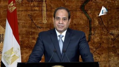 Egyptian president resident Abdel Fattah El Sisi asks the public to be patient and to grasp the extent of the challenges facing the country following Thursday's power outage. AP Photo / Egypt's State Television