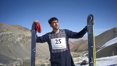 Four time champion Mushtaba Husaini, 20, poses for a picture - he came third this year. Rick Findler for The National