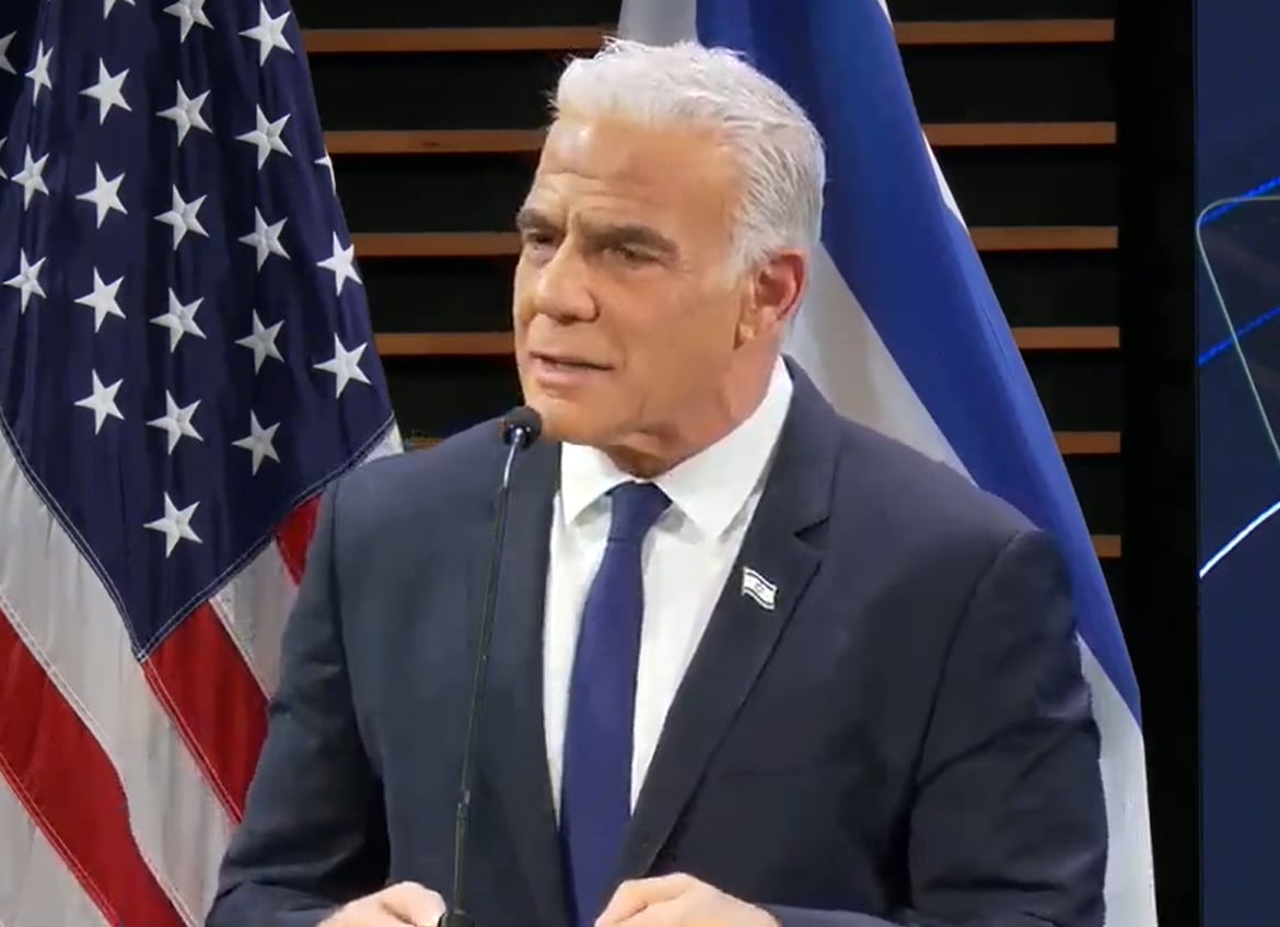 Image linked from the original feed: Everything depends on disarming Hezbollah in Lebanon, Yair Lapid says