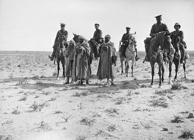 Soldiers in the Desert, Mesopotamia, 1917. Courtesy Getty