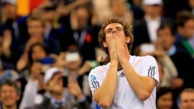 Andy Murray celebrates after defeating Novak Djokovic in last year's US Open final. Chris Trotman / Getty Images