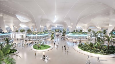 Once complete, Al Maktoum International Airport will have "the world's largest capacity", reaching up to 260 million passengers. Photo: Dubai government via AP