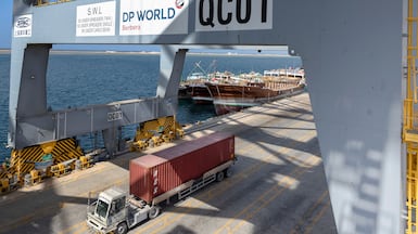DP World said it invested $3.1 billion in capital expenditure in 2025. AFP